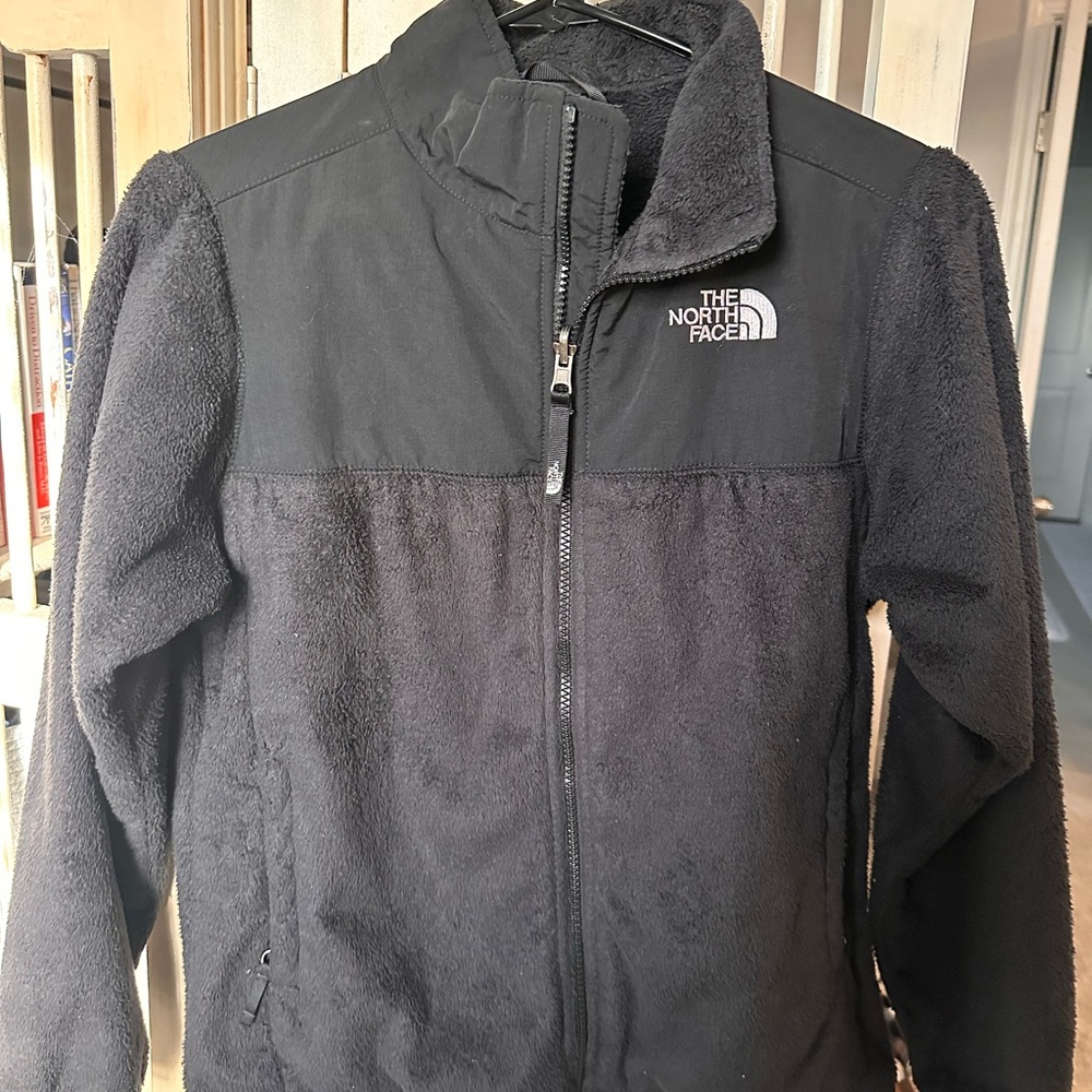 The North Face Girls Black Fleece Jacket - Size 14/16